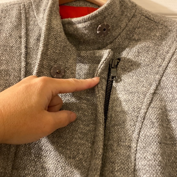 Grey wool Gap moto jacket - Picture 6 of 7